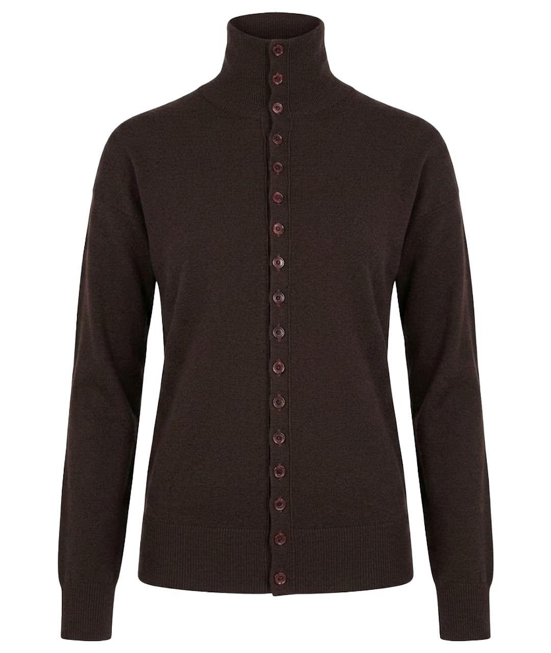 LEMAIRE Коричневый шерстяной джемпер / свитер, фото 5