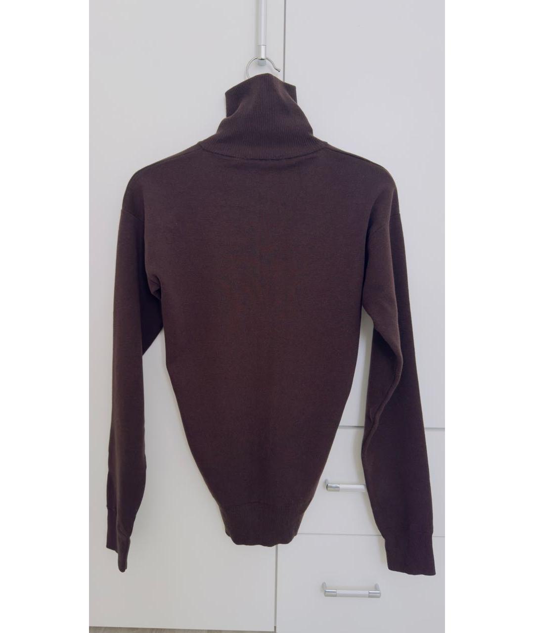 LEMAIRE Коричневый шерстяной джемпер / свитер, фото 2