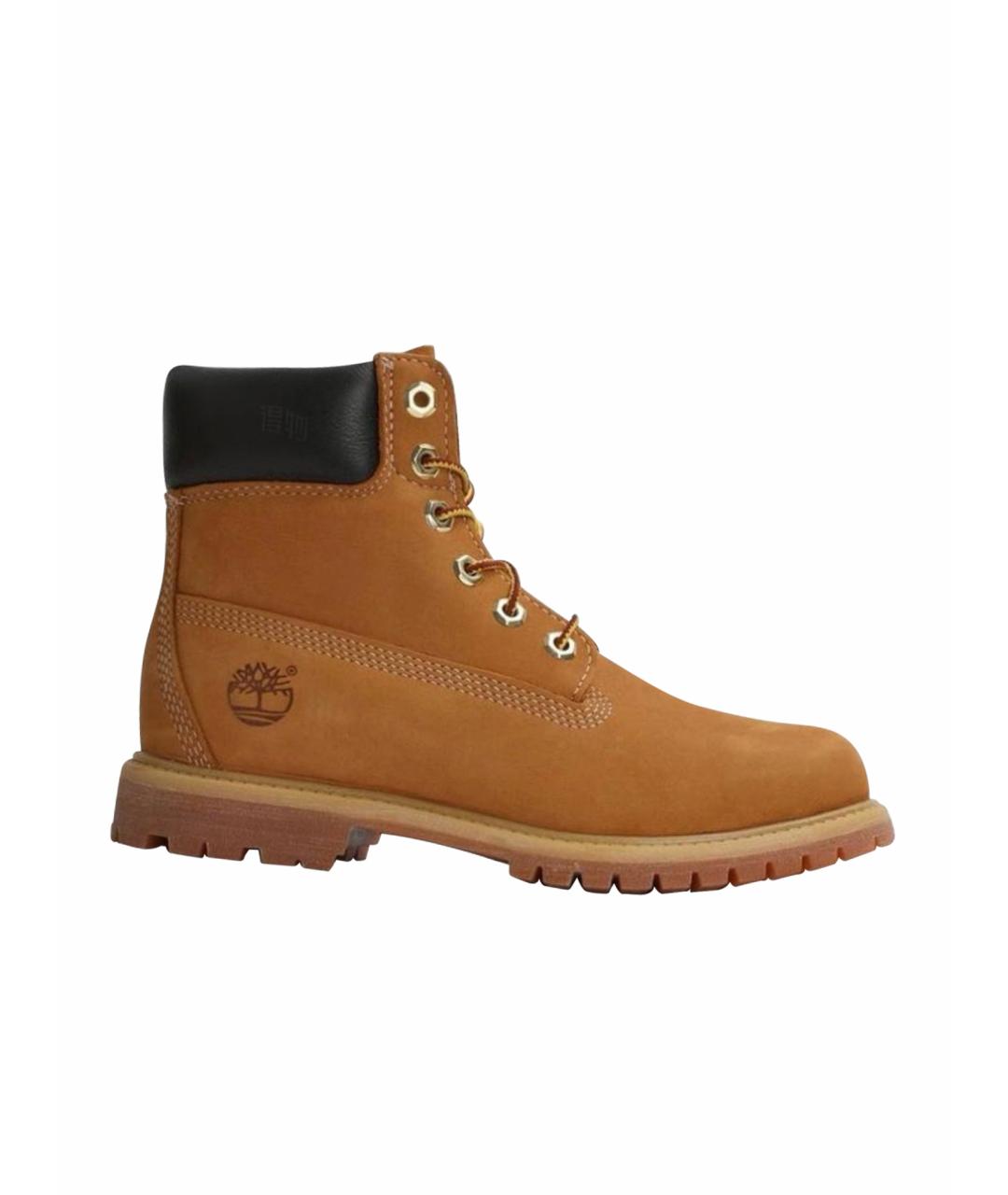 TIMBERLAND Коричневые нубуковые высокие ботинки, фото 5