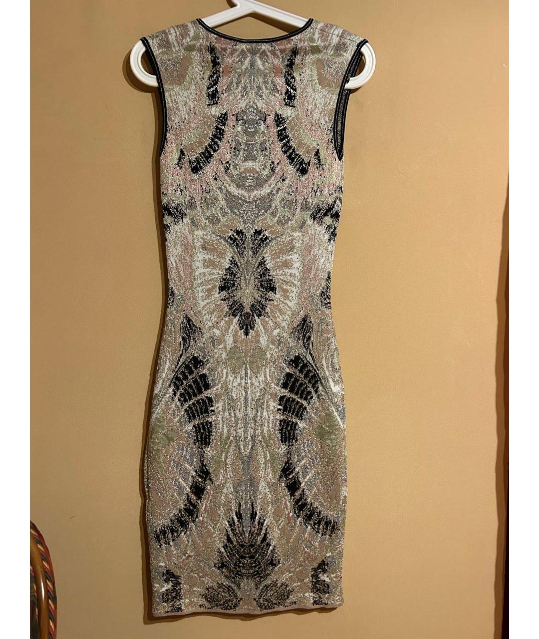 JUST CAVALLI Бежевое шелковое вечернее платье, фото 3