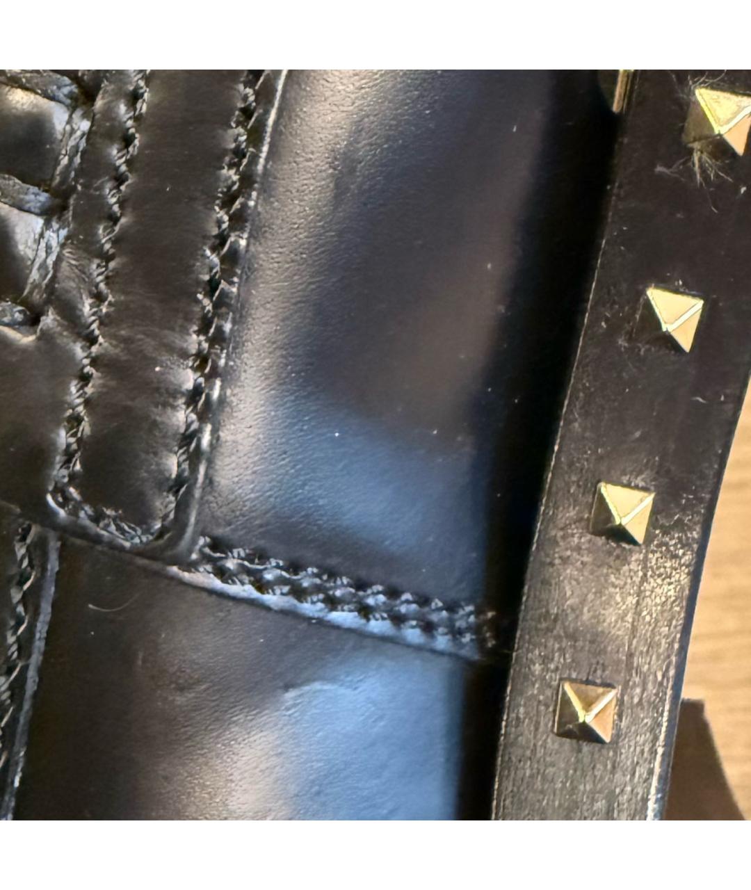 VALENTINO Черные кожаные лоферы, фото 7