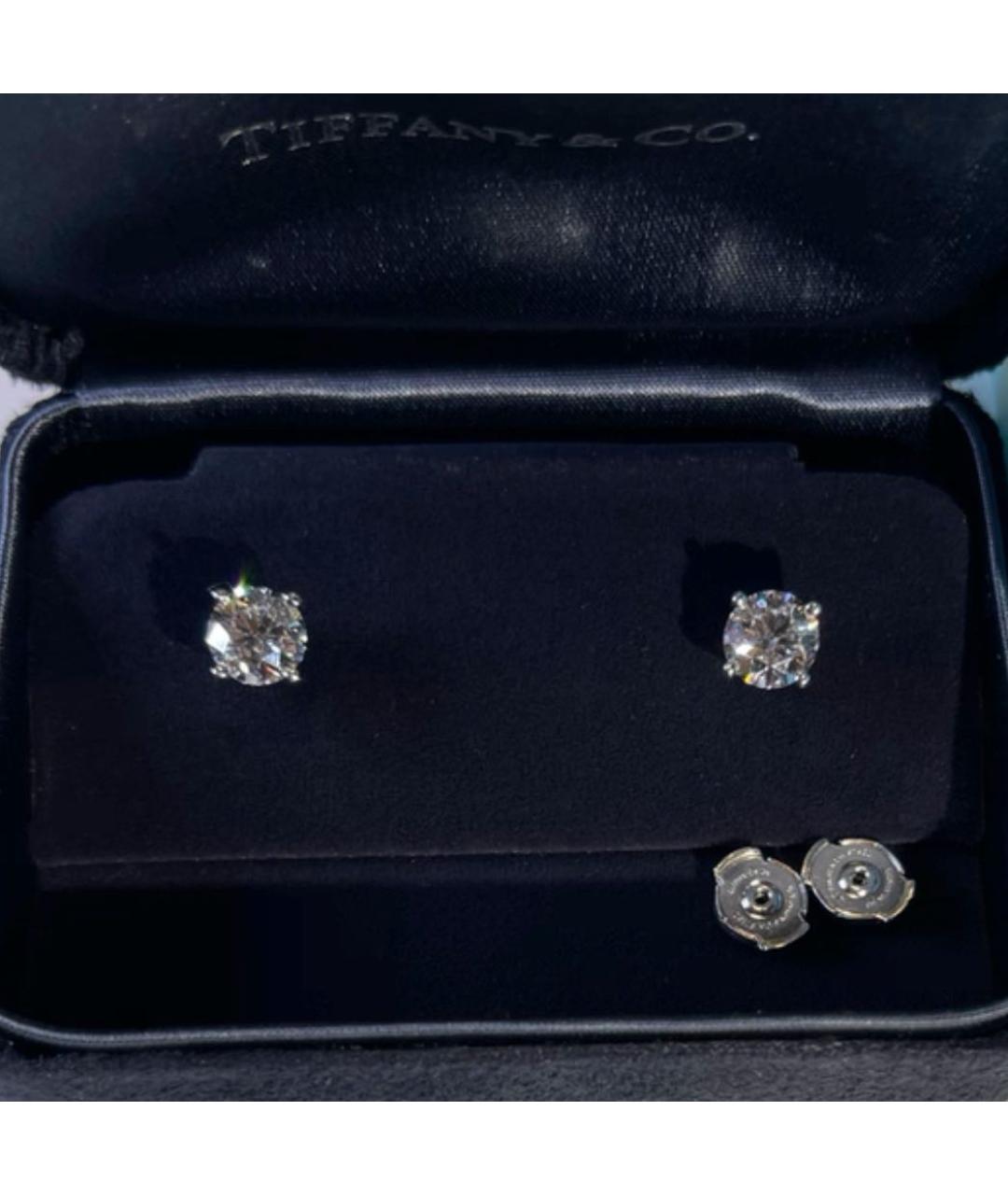 TIFFANY&CO Серебряные серьги из белого золота, фото 4