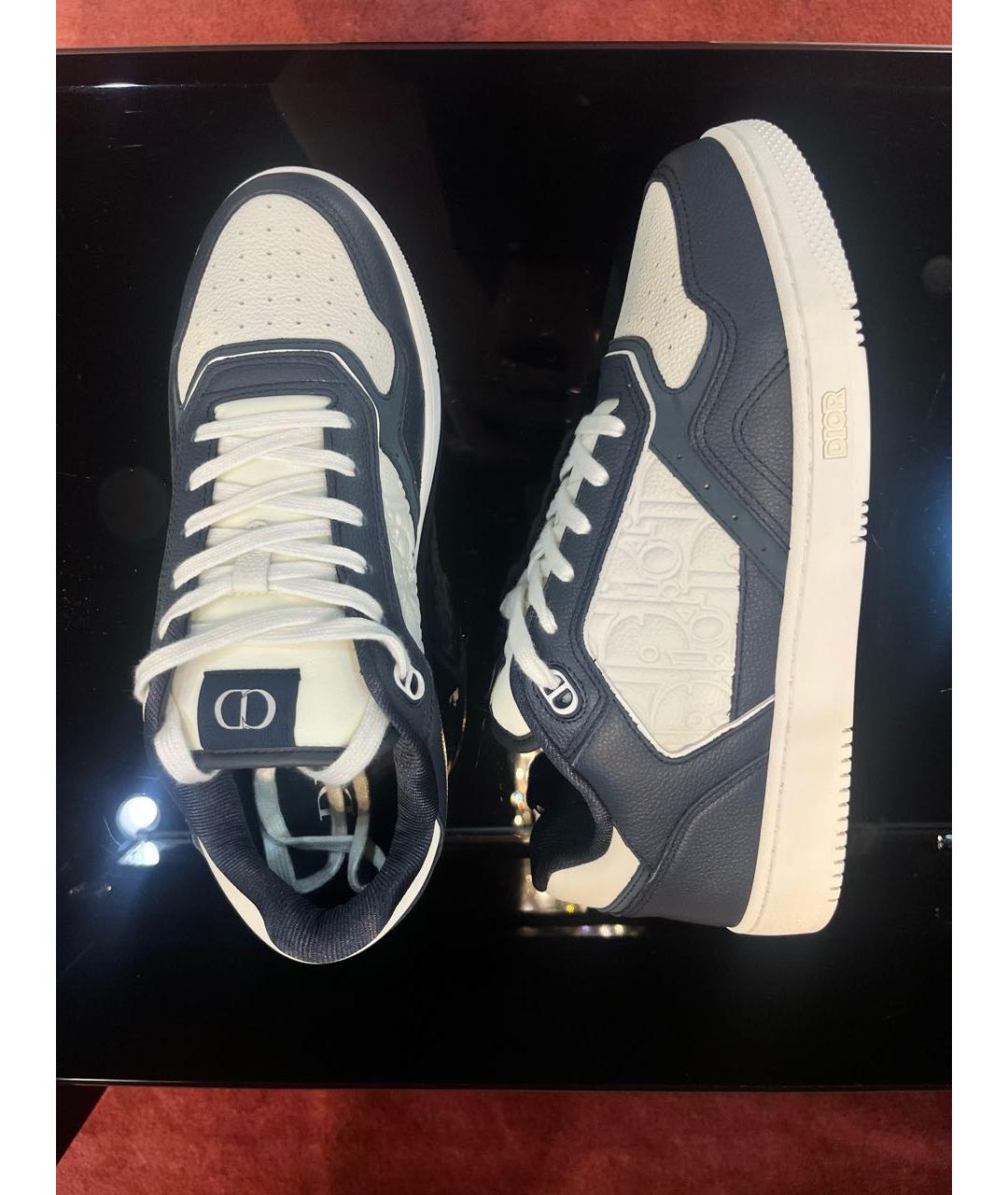 CHRISTIAN DIOR Мульти кожаные низкие кроссовки / кеды, фото 5