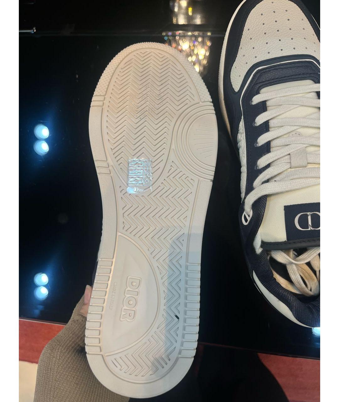 CHRISTIAN DIOR Мульти кожаные низкие кроссовки / кеды, фото 4