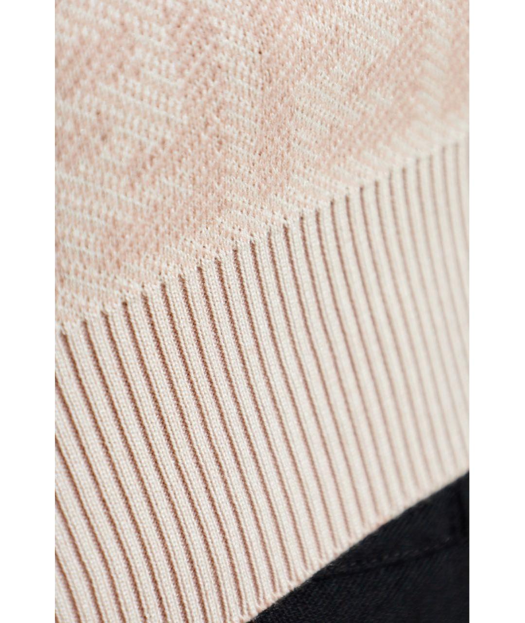 FENDI Розовый шерстяной джемпер / свитер, фото 4