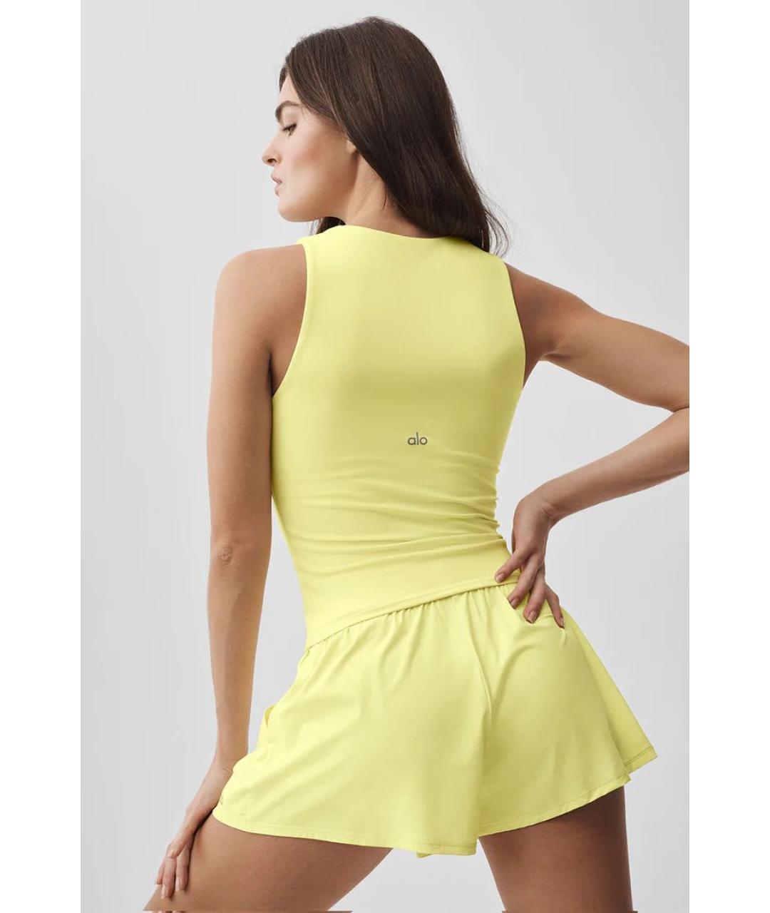 ALO YOGA Желтый костюм с юбками, фото 4