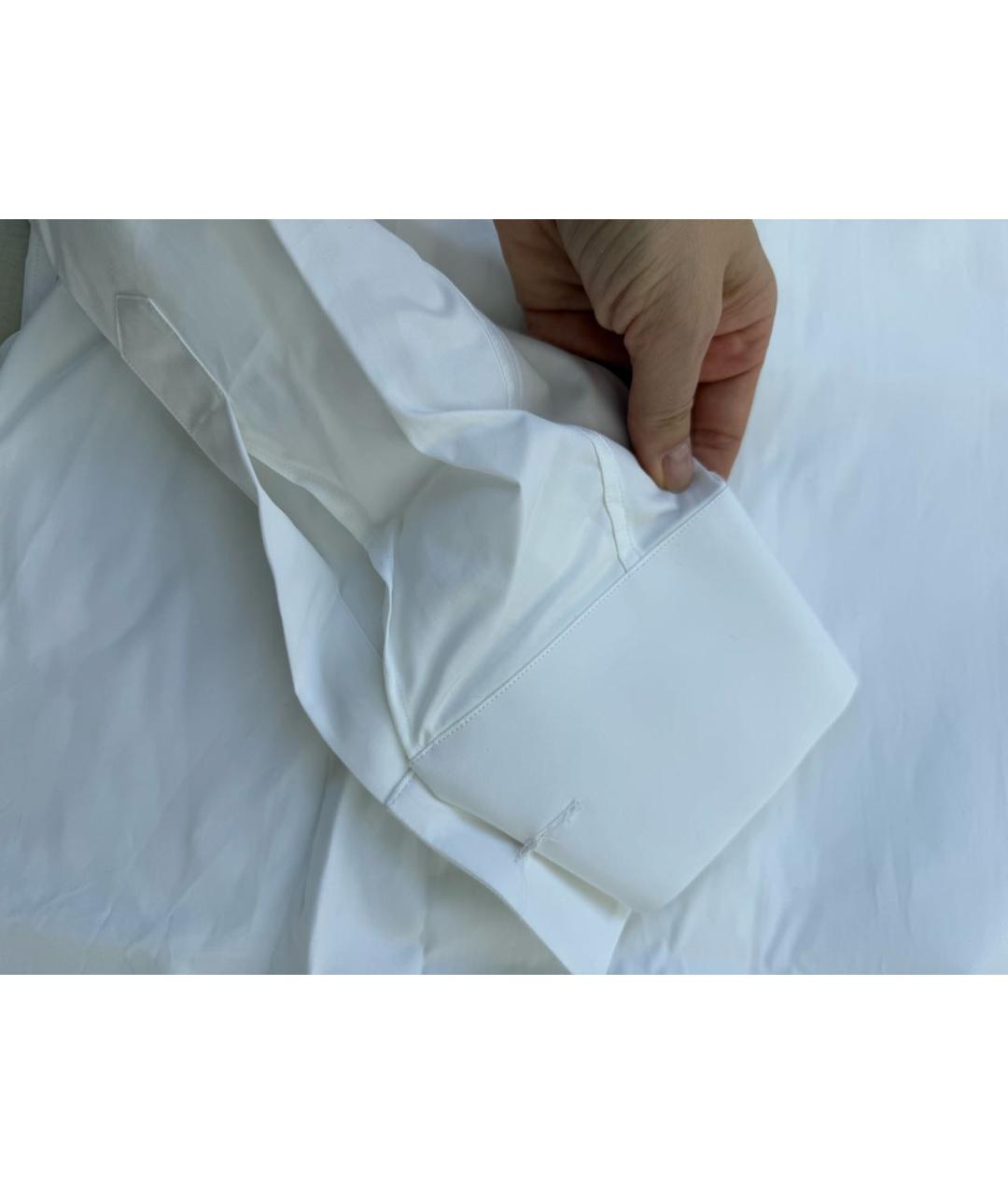 DSQUARED2 Белая хлопковая классическая рубашка, фото 4