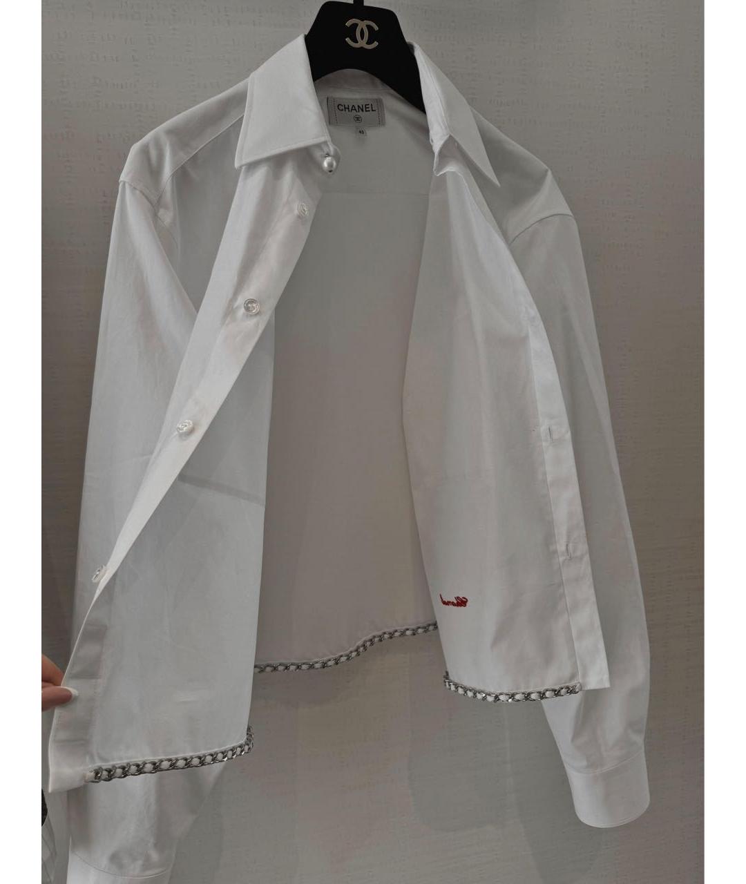 CHANEL Белая хлопковая рубашка, фото 2