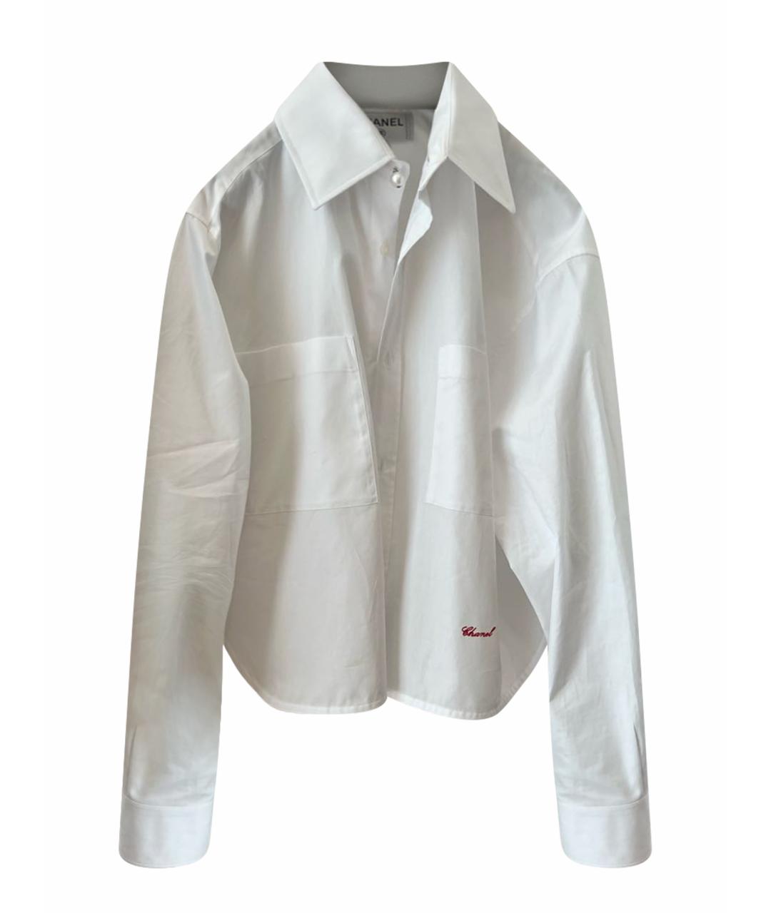 CHANEL Белая хлопковая рубашка, фото 1