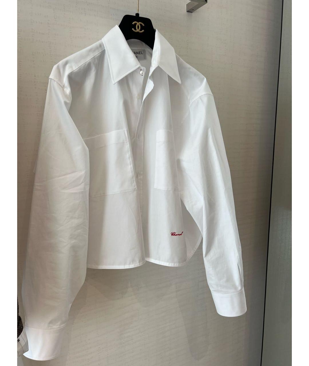 CHANEL Белая хлопковая рубашка, фото 5