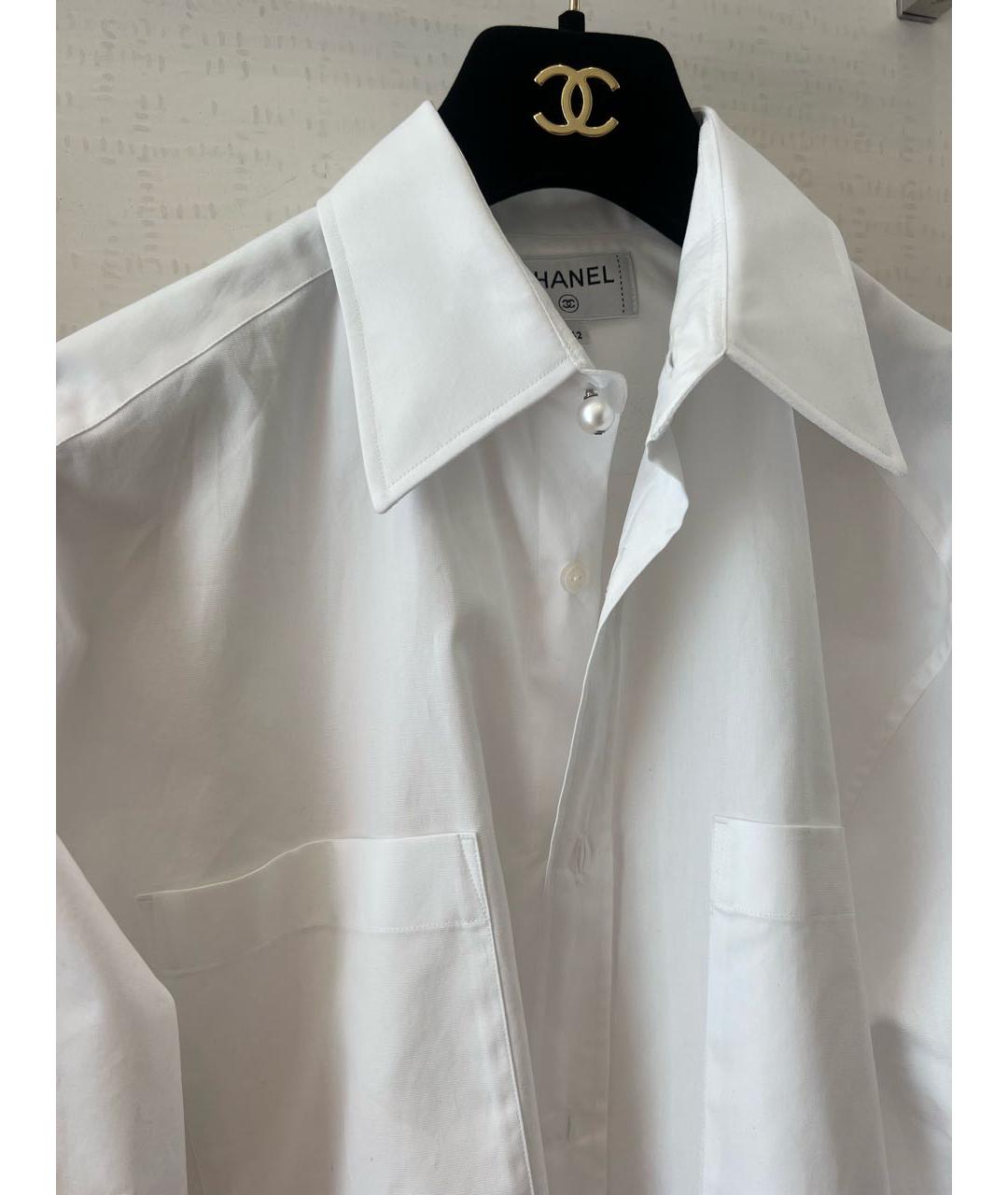 CHANEL Белая хлопковая рубашка, фото 3