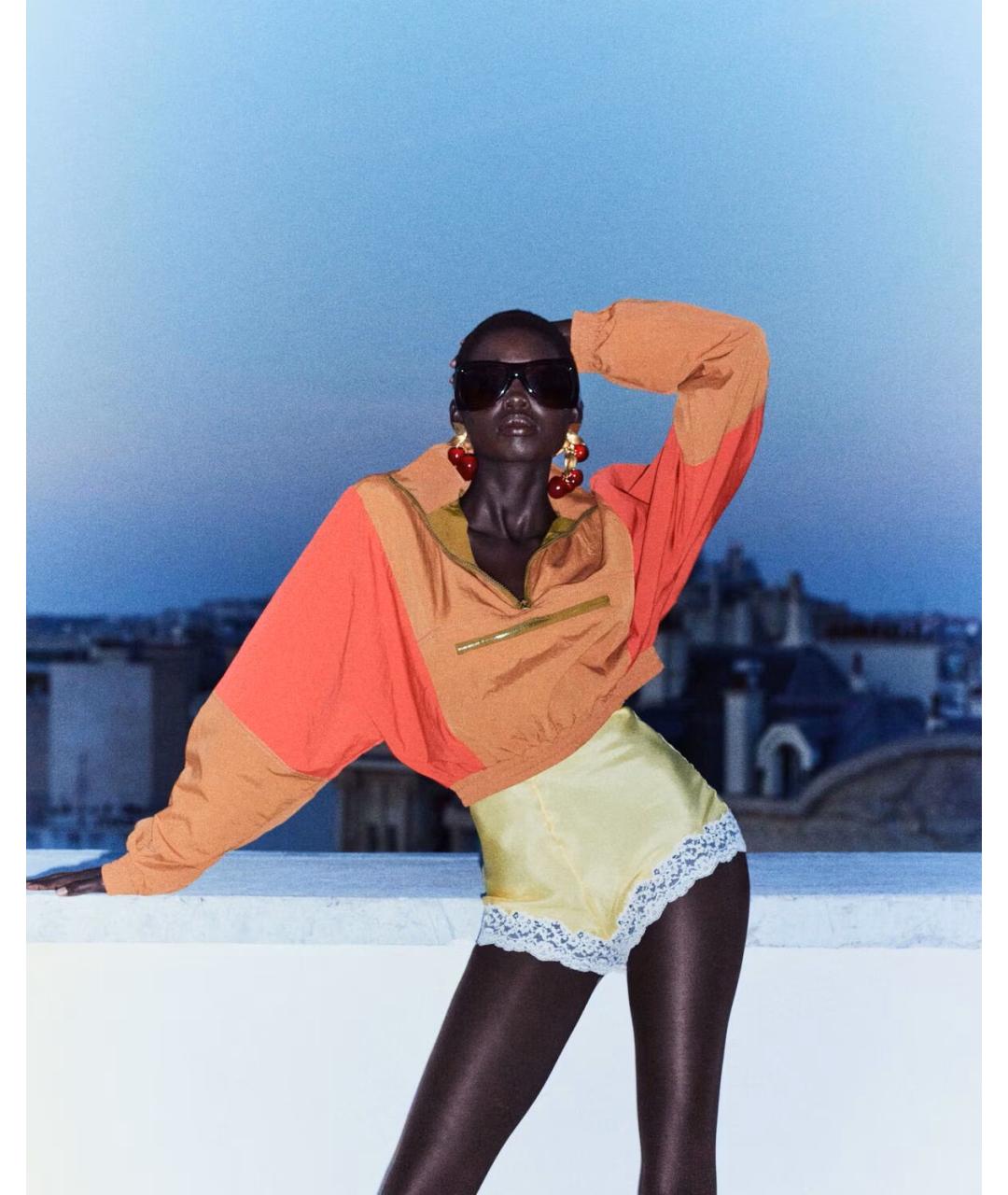 SAINT LAURENT Оранжевая куртка, фото 4