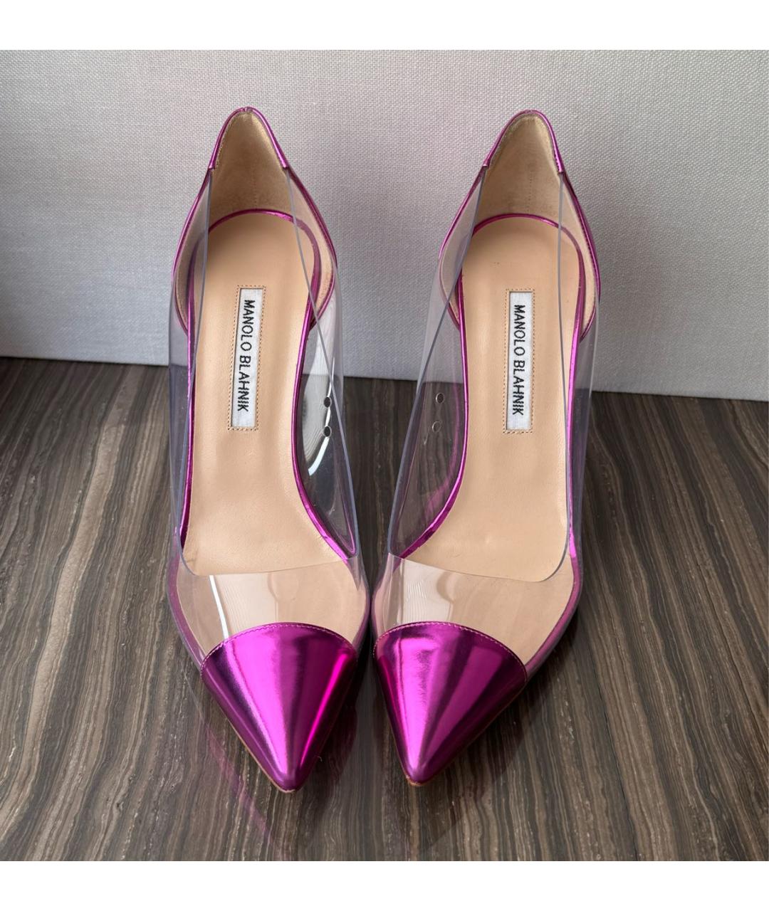 MANOLO BLAHNIK Фуксия туфли из лакированной кожи, фото 2