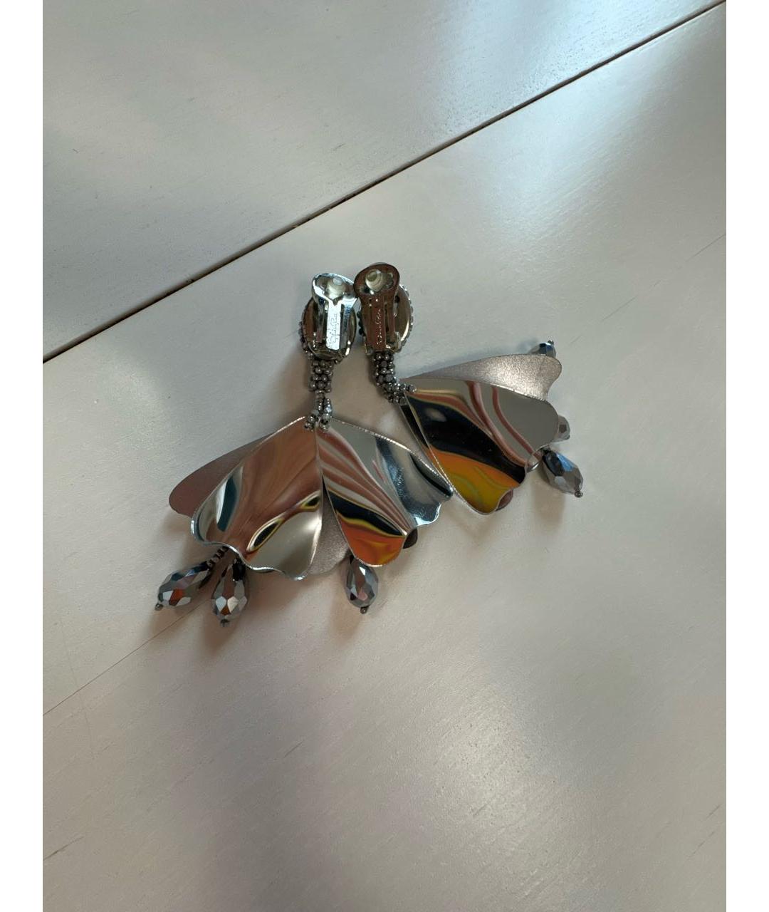 OSCAR DE LA RENTA Серебряные пластиковые клипсы, фото 2