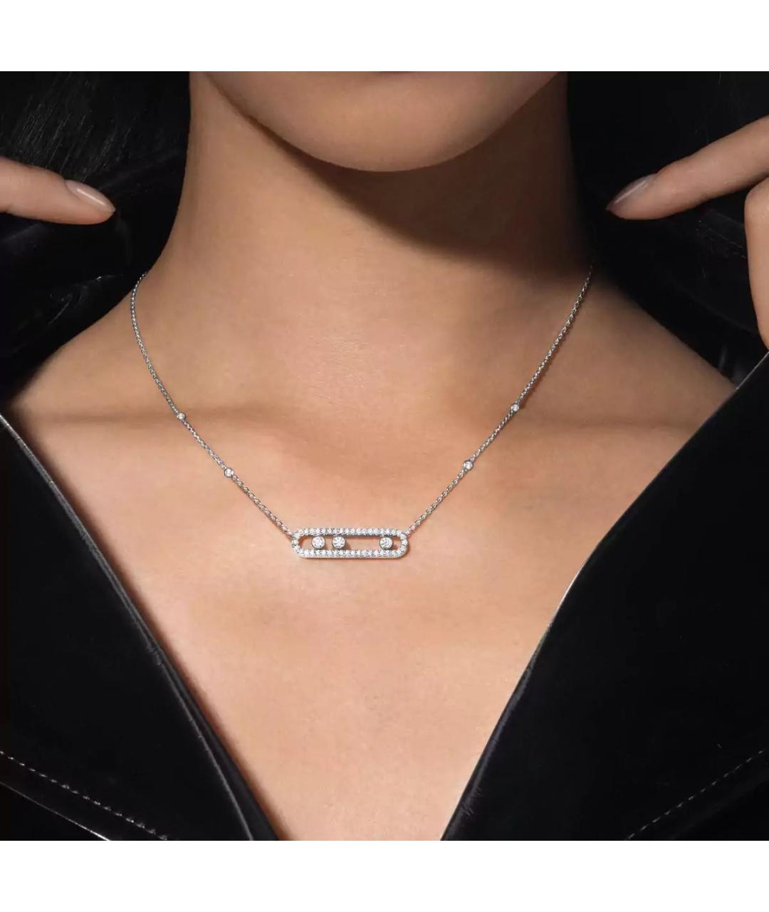 MESSIKA Серая подвеска из белого золота, фото 3