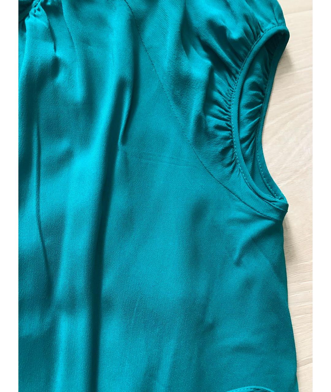 ESCADA Зеленые вискозное повседневное платье, фото 4