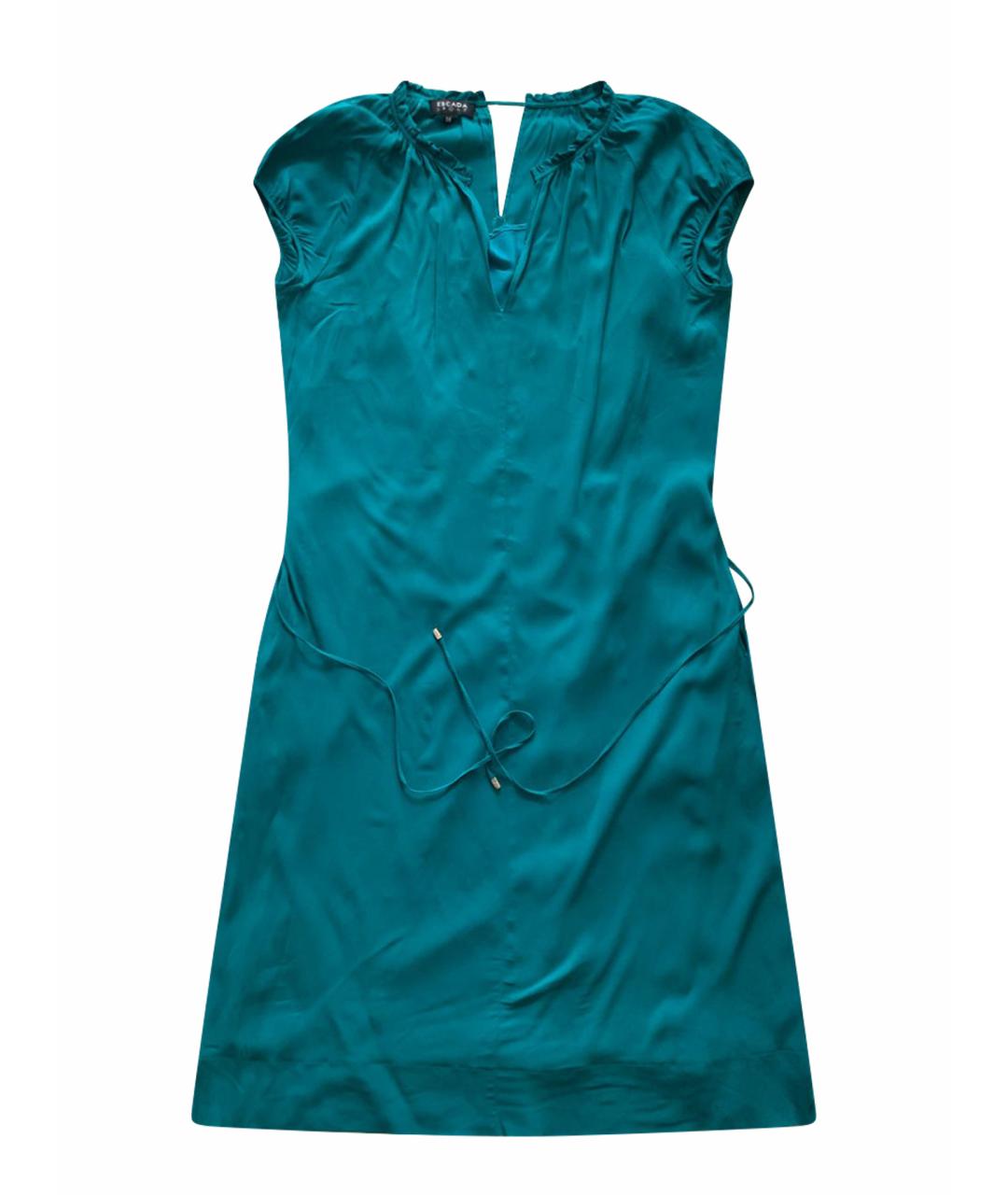 ESCADA Зеленые вискозное повседневное платье, фото 1