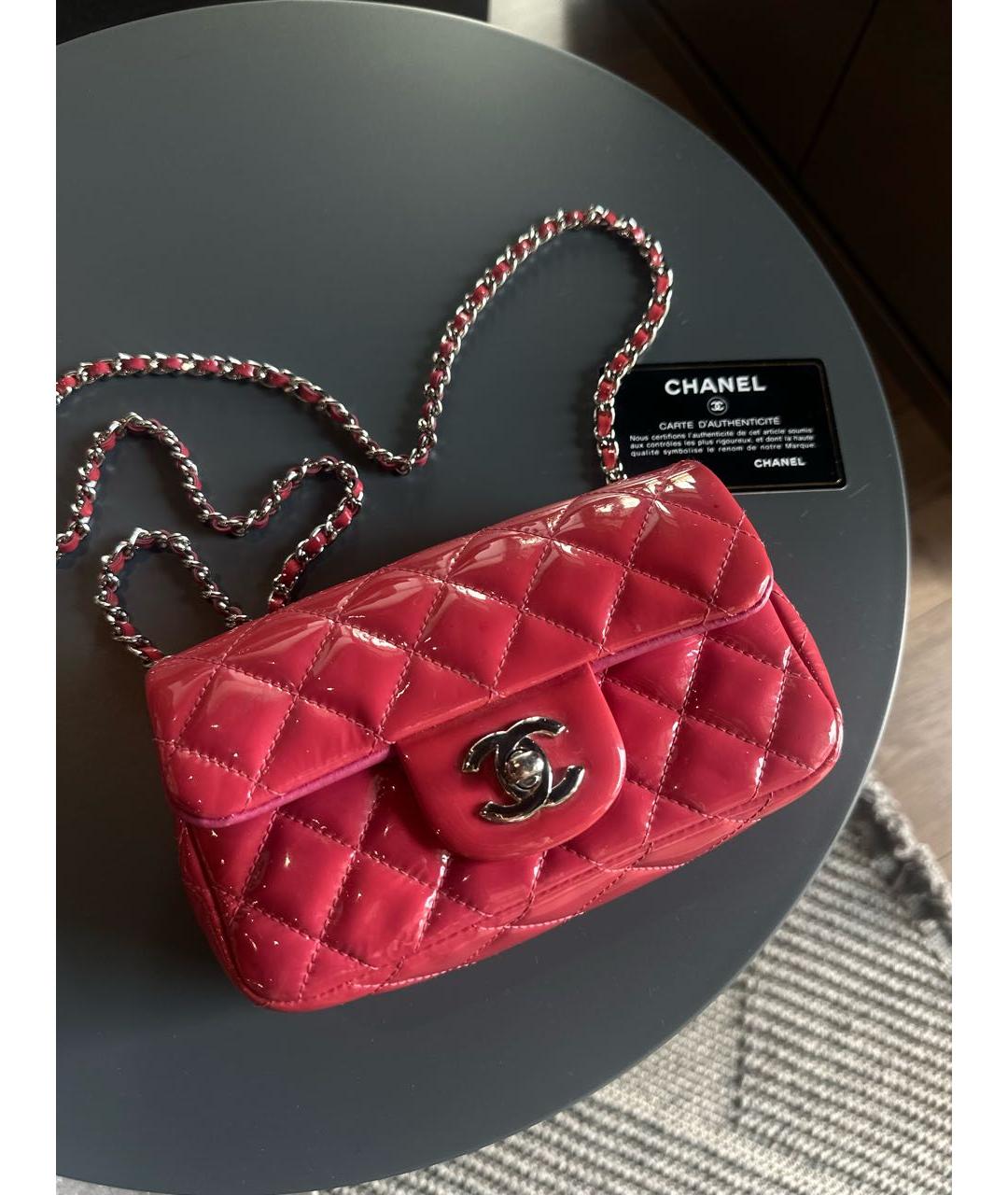 CHANEL Сумка через плечо из лакированной кожи, фото 9