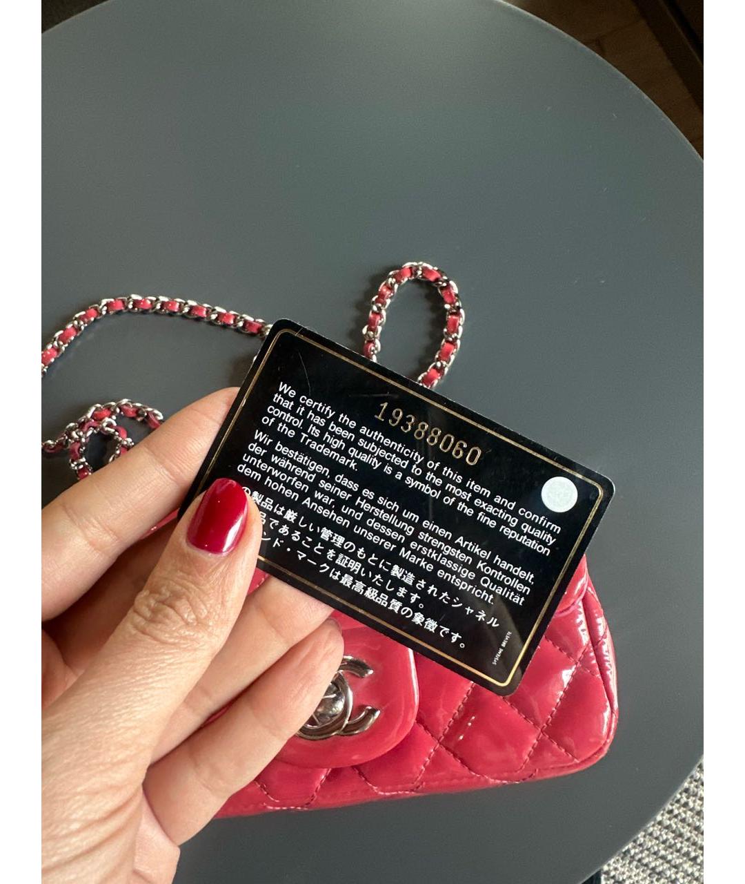 CHANEL Сумка через плечо из лакированной кожи, фото 7