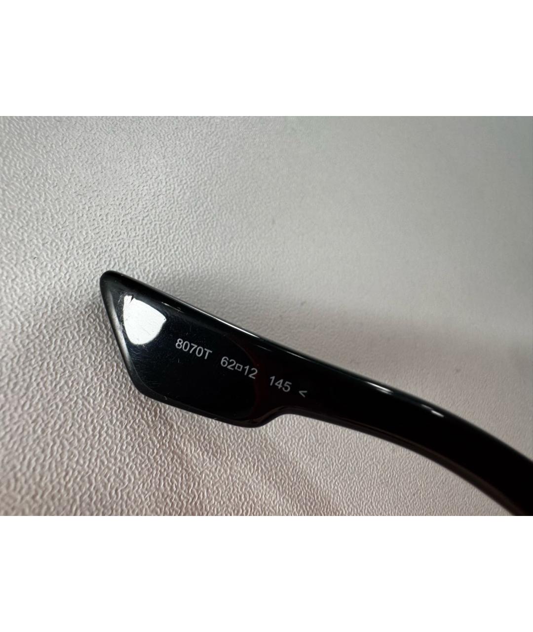 CHRISTIAN DIOR Черные пластиковые солнцезащитные очки, фото 7