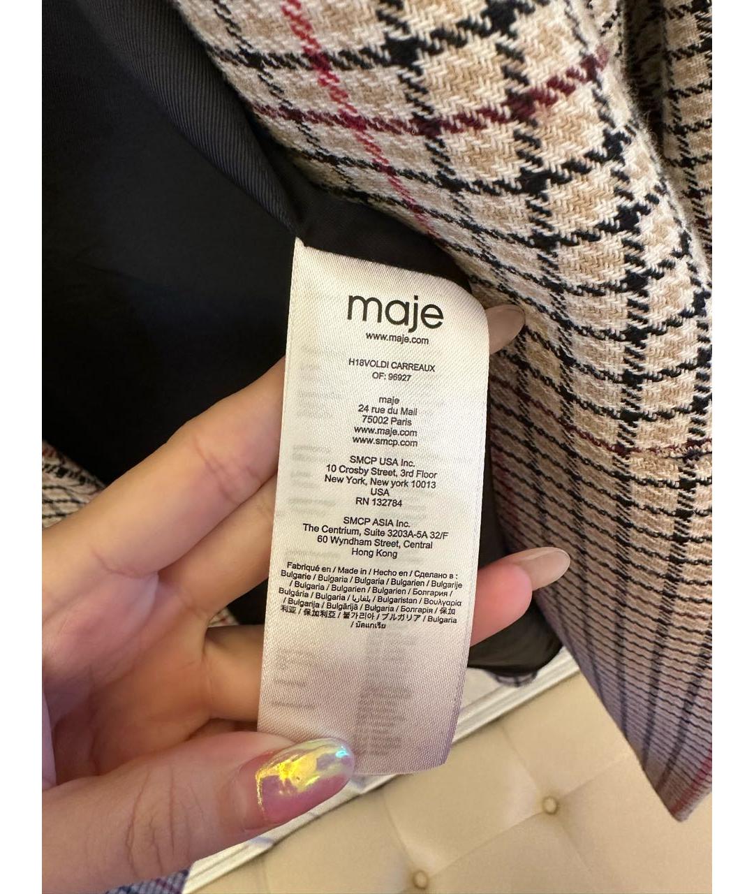 MAJE Мульти хлопковый жакет/пиджак, фото 5