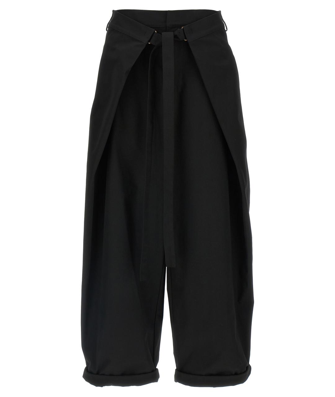 DARKPARK Черные хлопковые брюки широкие, фото 1