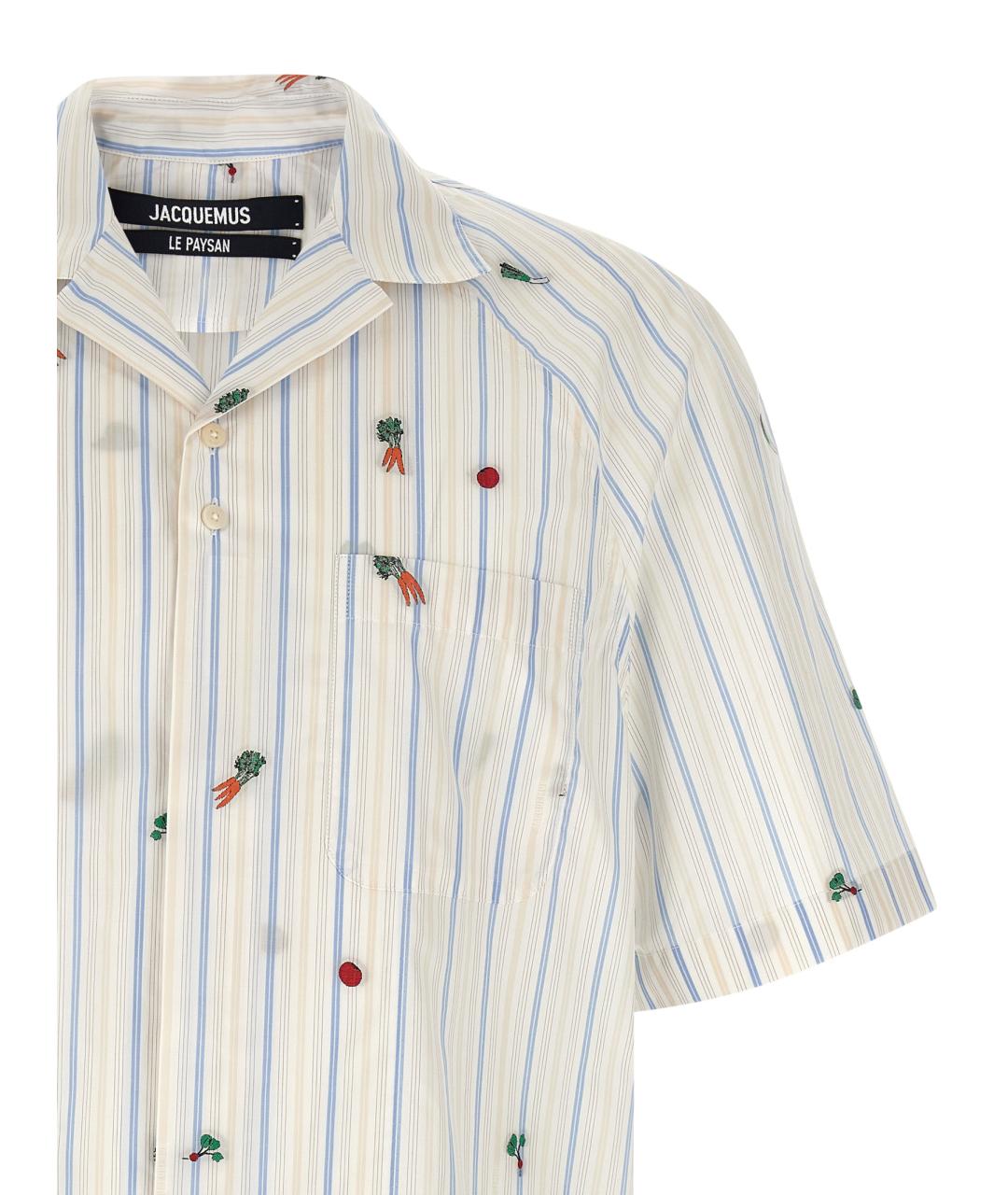 JACQUEMUS Мульти хлопковая кэжуал рубашка, фото 3