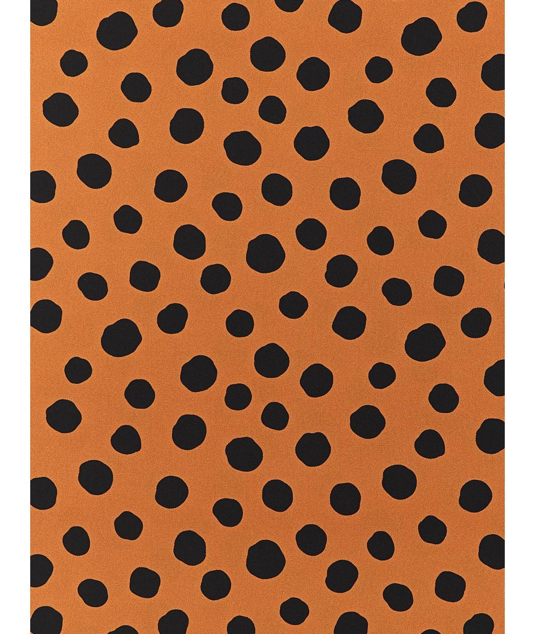 VALENTINO Оранжевый шелковый шарф, фото 2