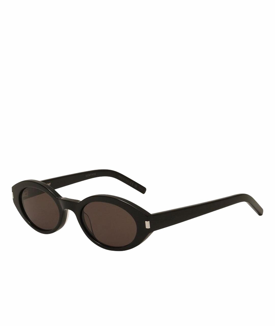 SAINT LAURENT Черные пластиковые солнцезащитные очки, фото 1