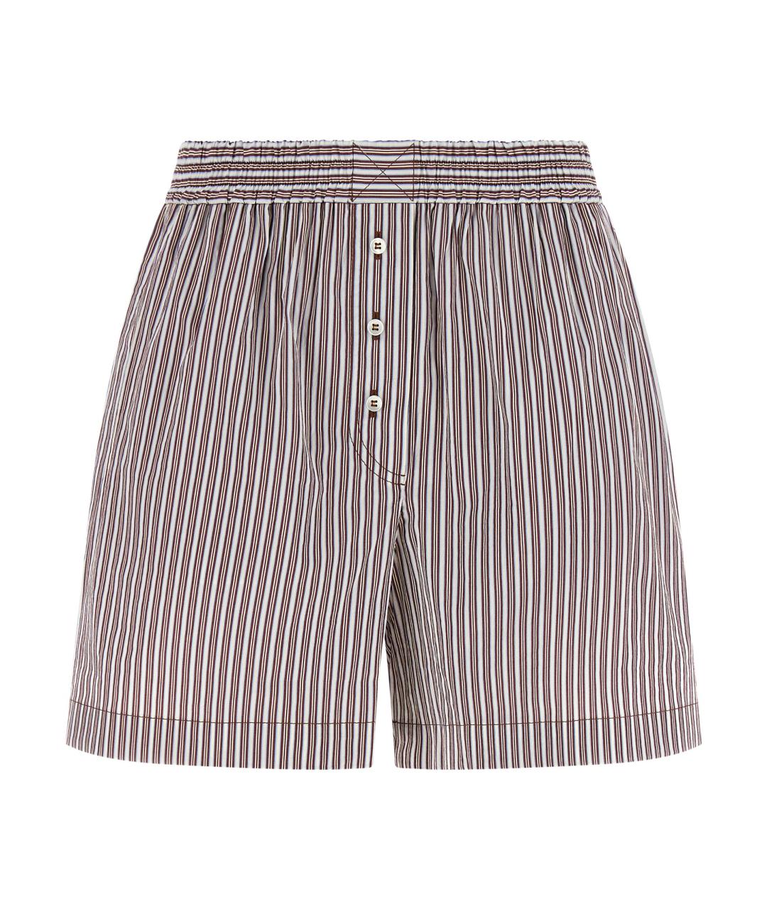 BRUNELLO CUCINELLI Бордовые хлопковые шорты, фото 1