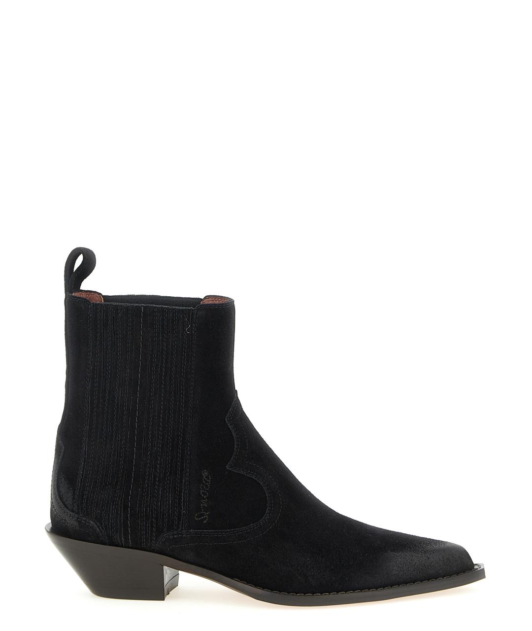 SONORA Черные замшевые ботинки, фото 1