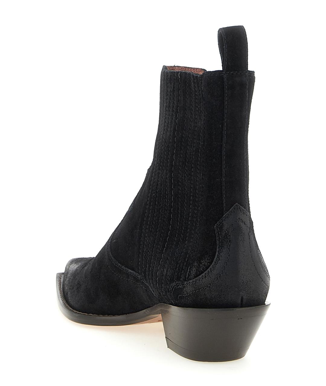 SONORA Черные замшевые ботинки, фото 4