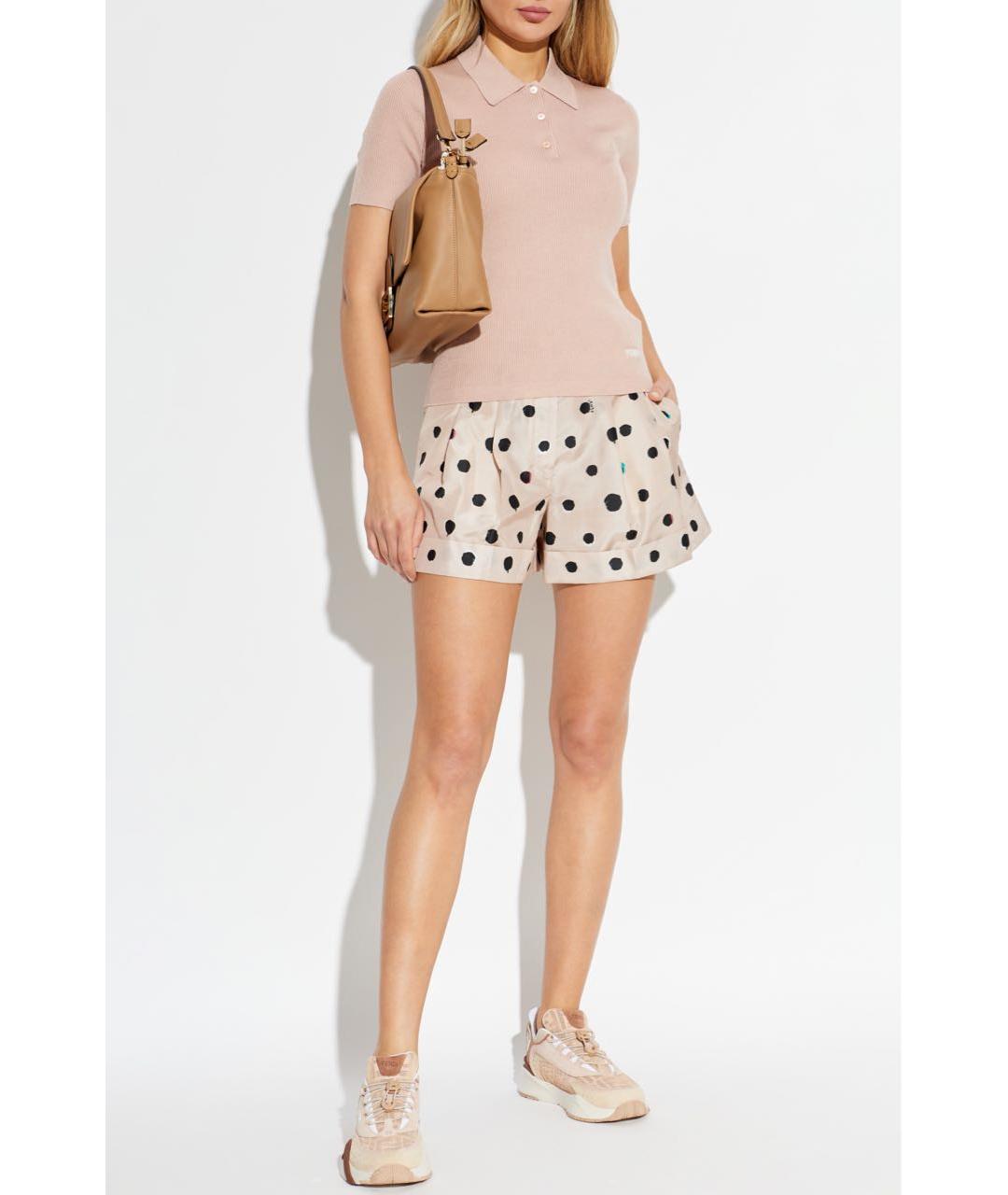 FENDI Розовый шерстяной джемпер / свитер, фото 4