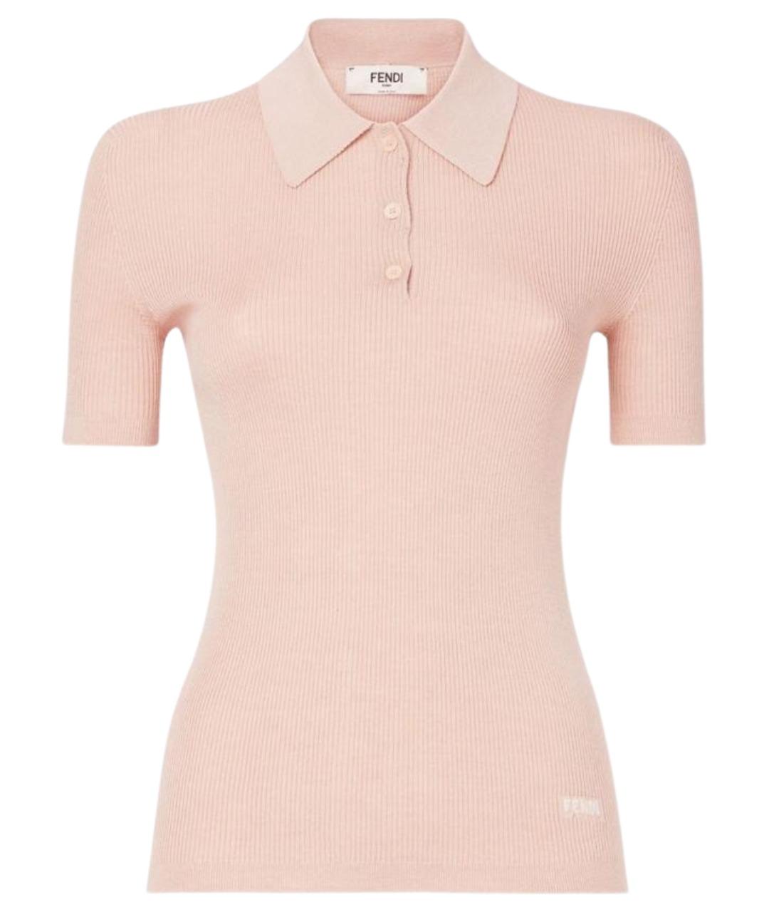 FENDI Розовый шерстяной джемпер / свитер, фото 1