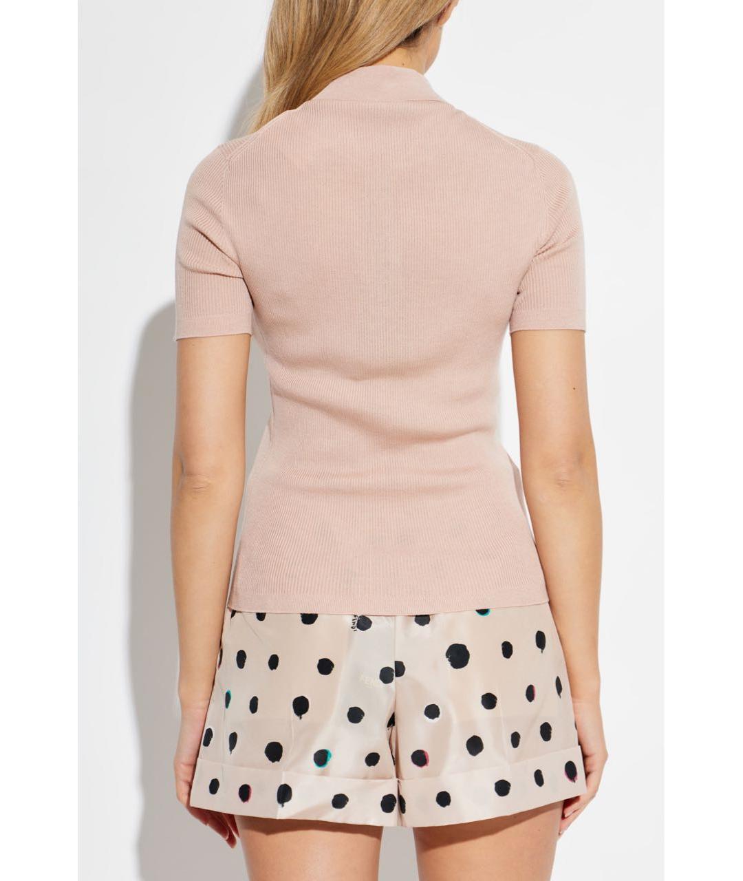 FENDI Розовый шерстяной джемпер / свитер, фото 3