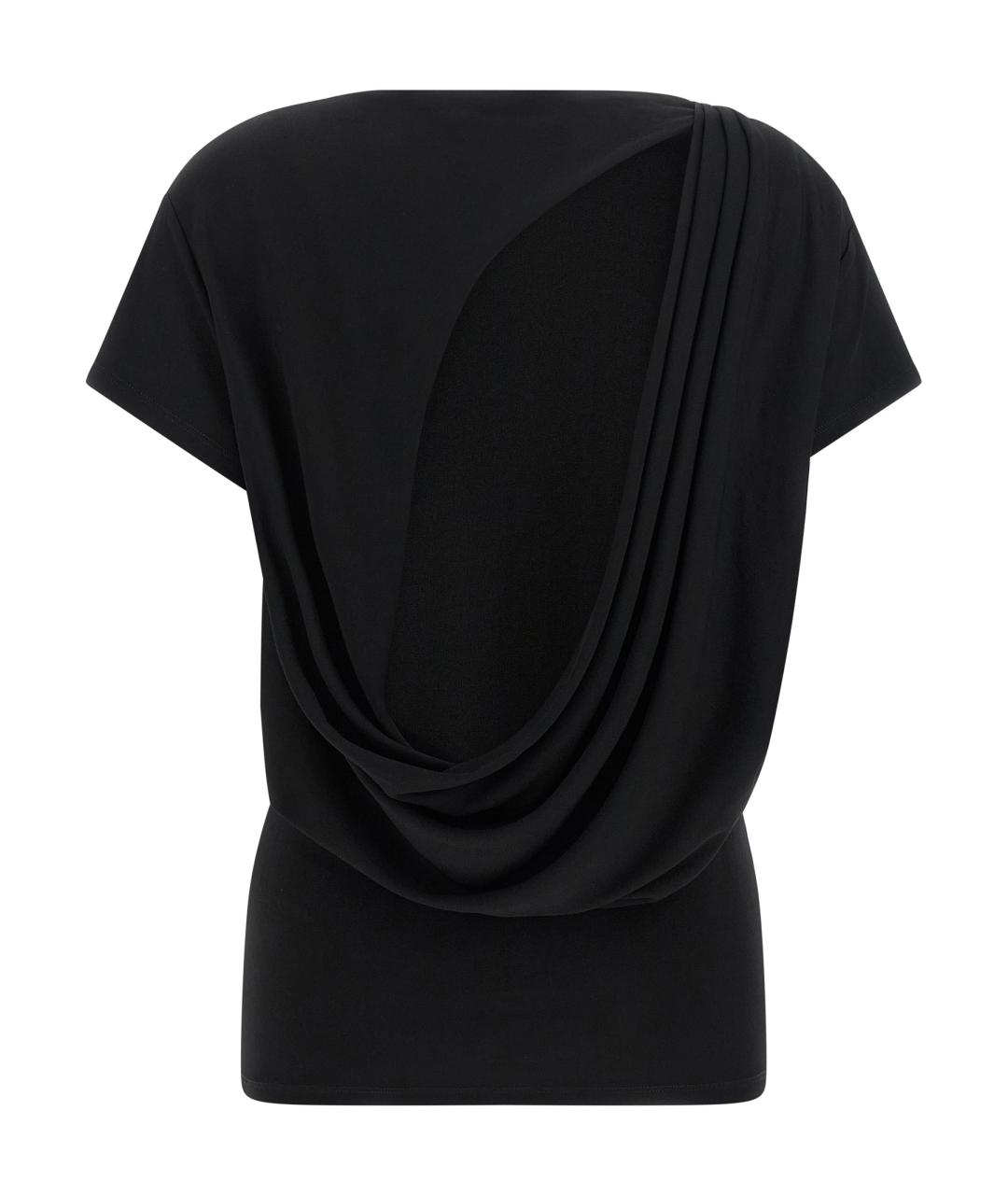 JACQUEMUS Черная вискозная футболка, фото 2