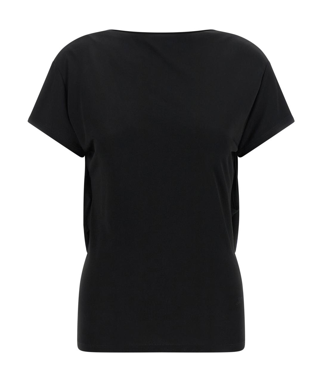 JACQUEMUS Черная вискозная футболка, фото 1