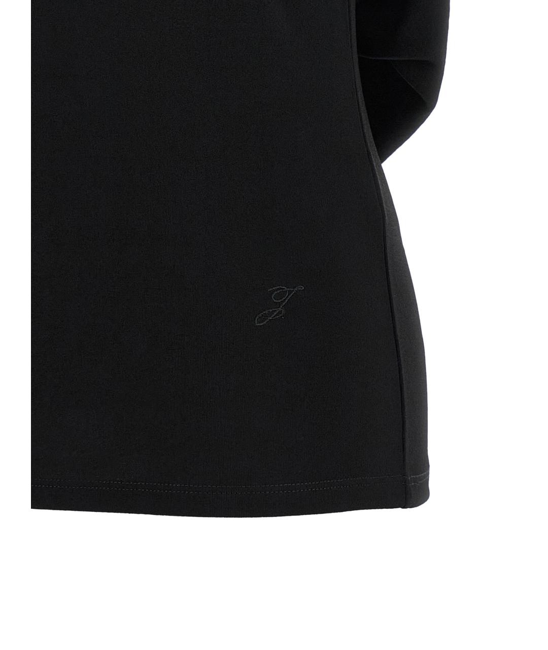 JACQUEMUS Черная вискозная футболка, фото 4