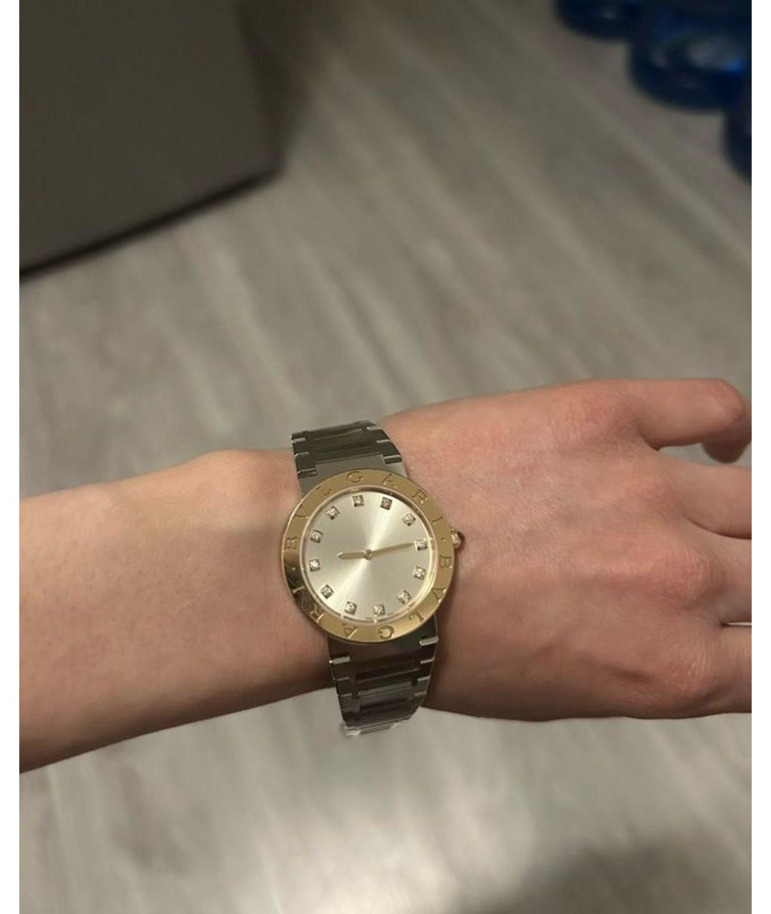 BVLGARI Серебряные часы из белого золота, фото 2