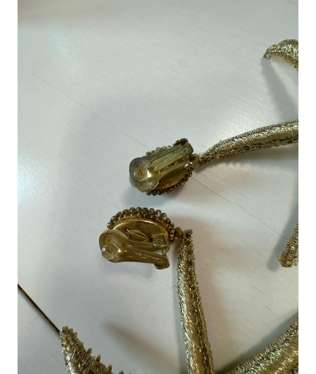 OSCAR DE LA RENTA Золотые клипсы, фото 3