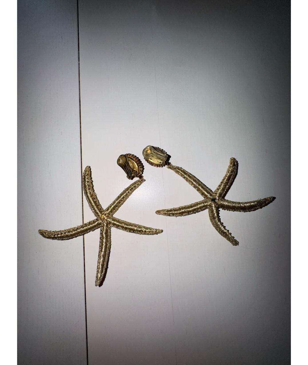 OSCAR DE LA RENTA Золотые клипсы, фото 2