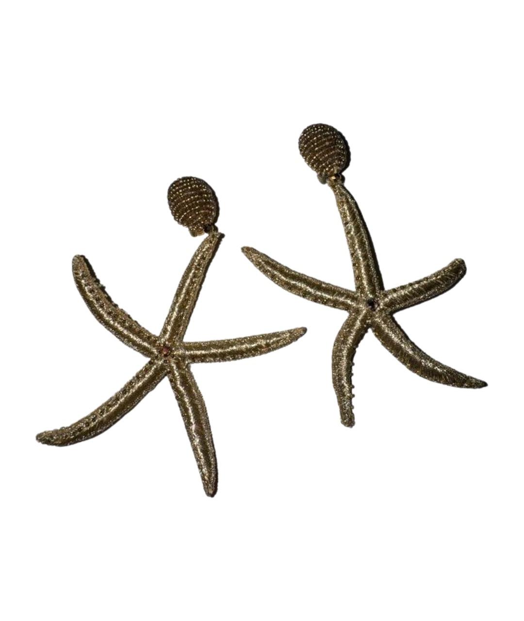 OSCAR DE LA RENTA Золотые клипсы, фото 1