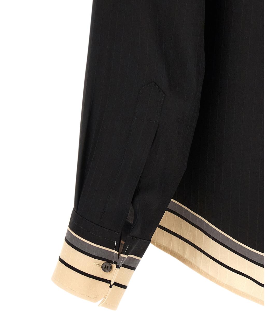 DOLCE&GABBANA Черная шелковая кэжуал рубашка, фото 4