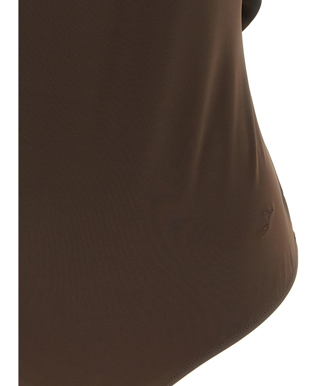 JACQUEMUS Коричневый полиамидовый купальник, фото 3