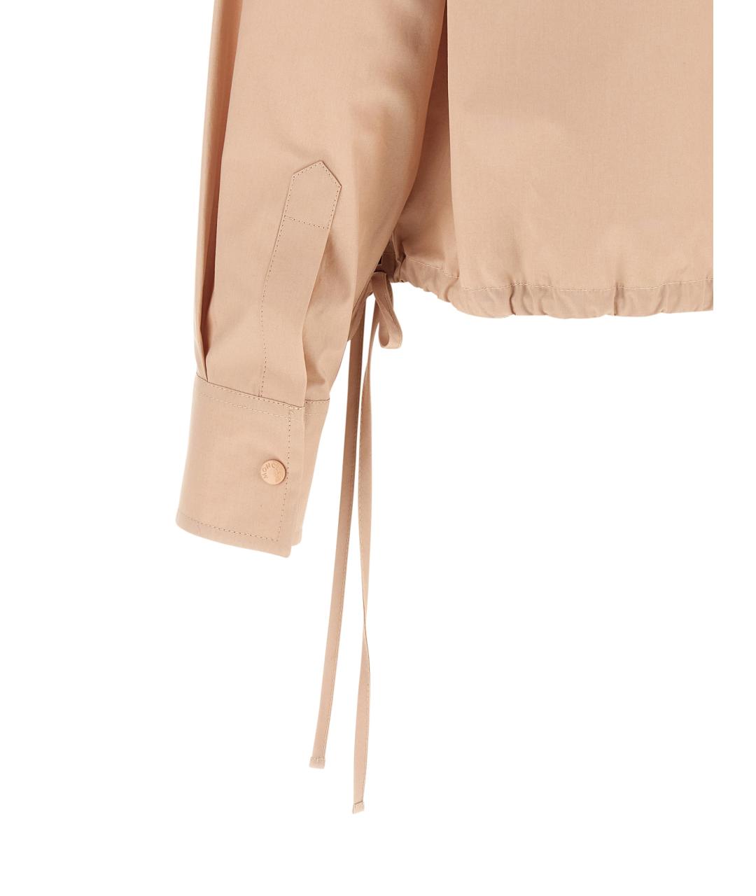 MONCLER Розовая хлопковая рубашка, фото 5