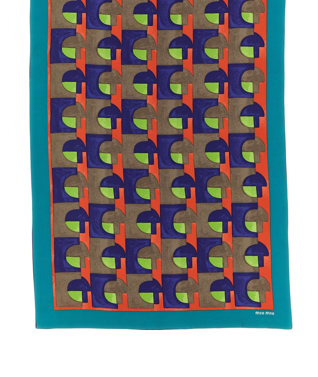 MIU MIU Мульти шелковый шарф, фото 2