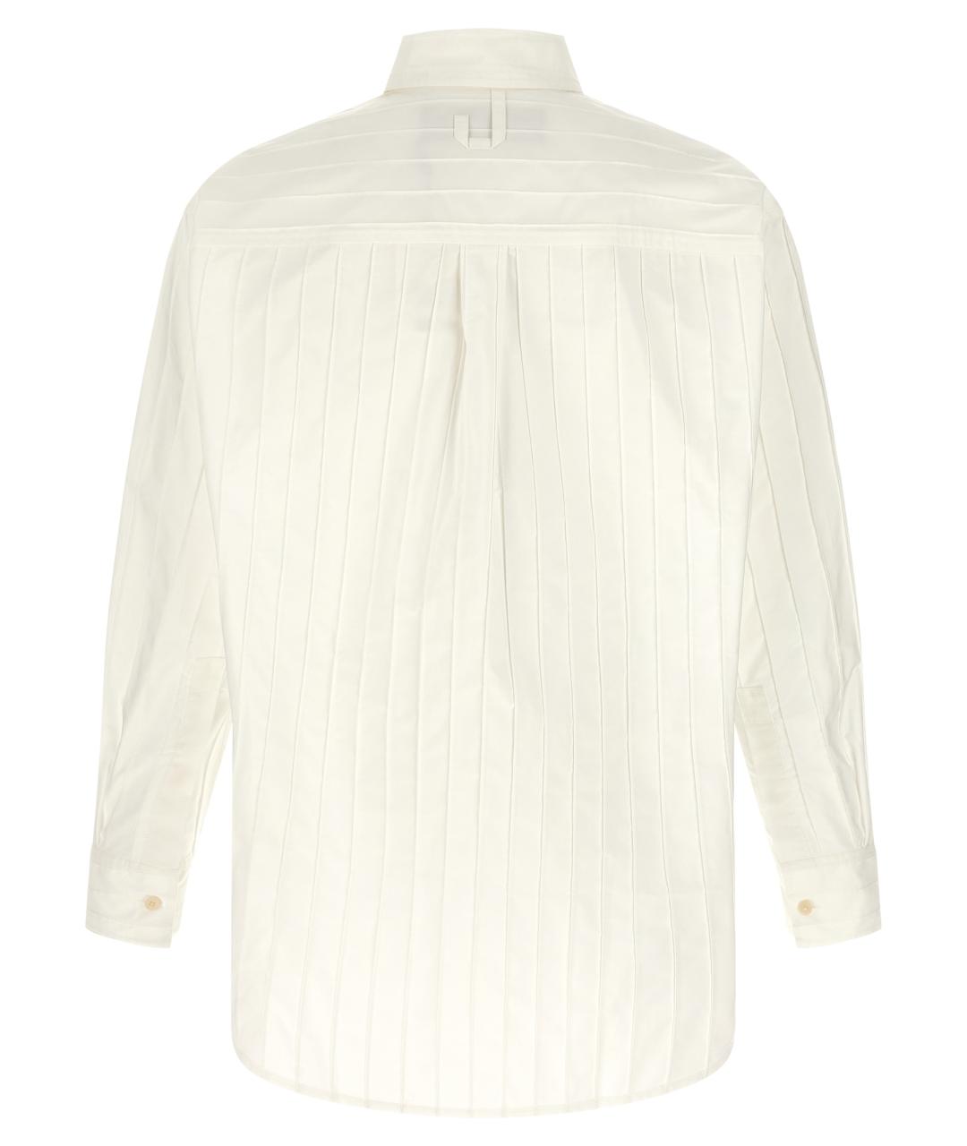 JACQUEMUS Белая хлопковая кэжуал рубашка, фото 2