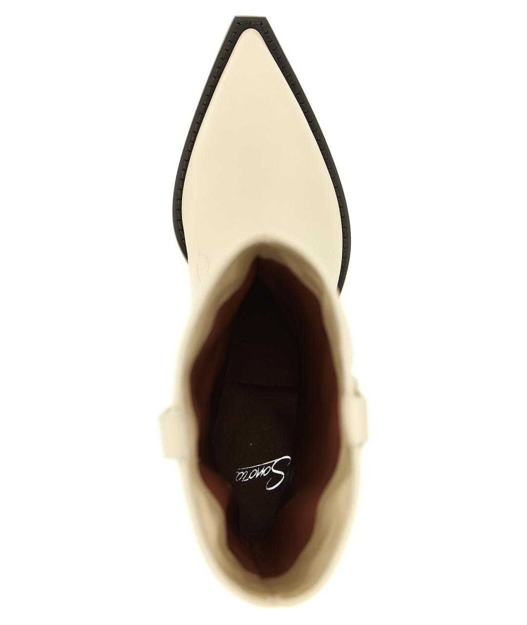 SONORA Белые кожаные сапоги, фото 4