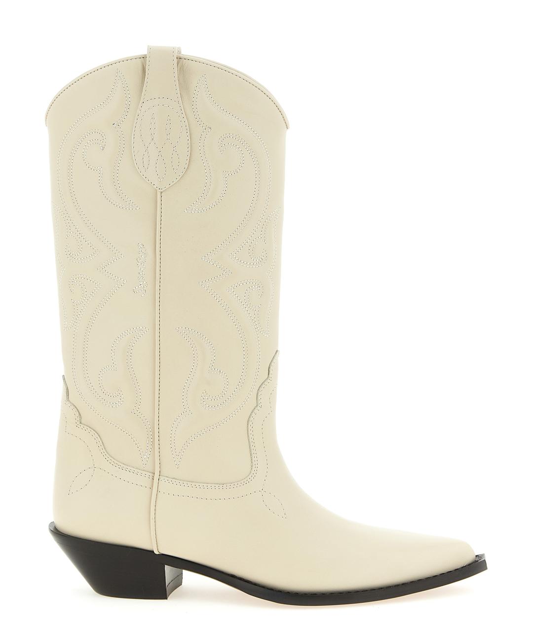 SONORA Белые кожаные сапоги, фото 1