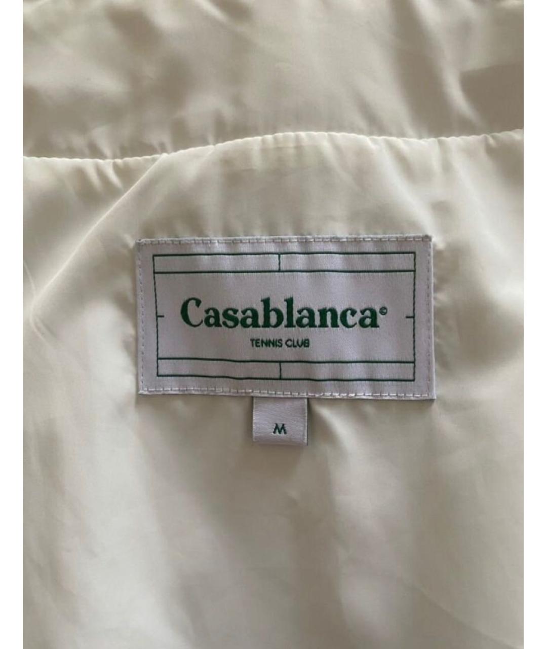 CASABLANCA Белая полиэстеровая спортивная куртка, фото 8